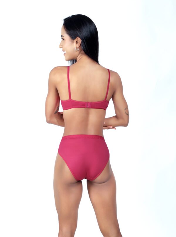 DELCY DUCK RED TEXTURE LINGERIE - Image 2